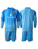 Otroške Nogometnih dresov Manchester United Vratar Domači 2025-26 Dolgi rokavi (+ hlače)